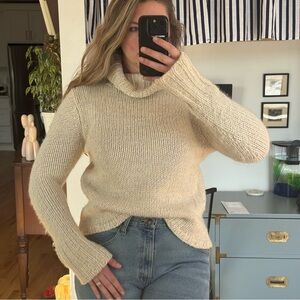 GAP Cream Cowl Neck Sweater